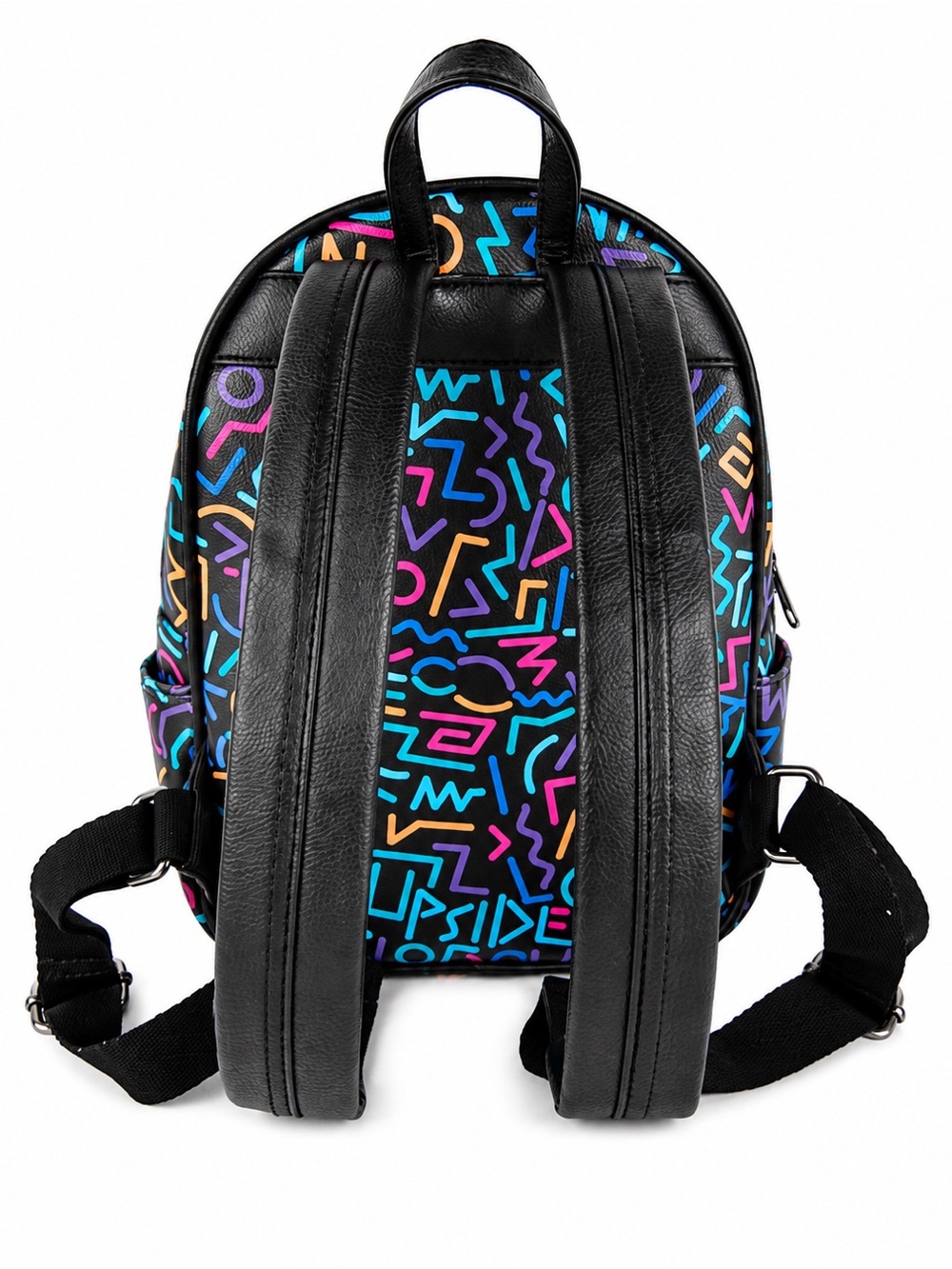 Funko Stranger Things Black Neon Geo Mini Backpack - Picture 3 of 8